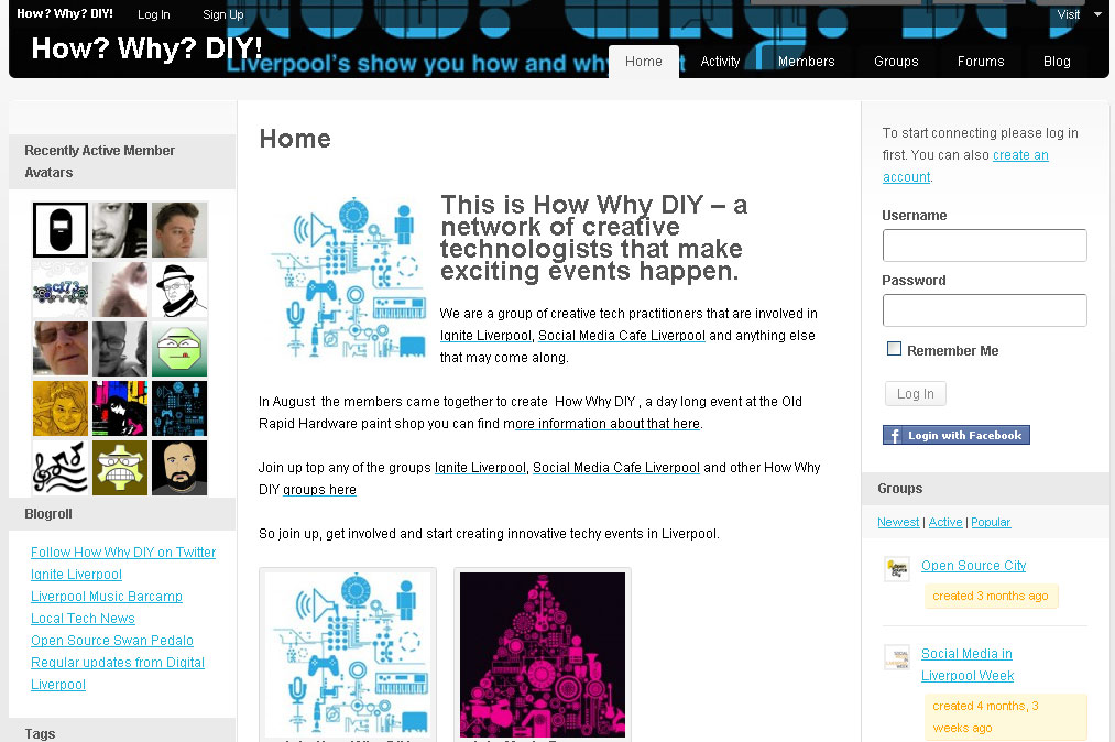 How Why Diy creative tech network website 